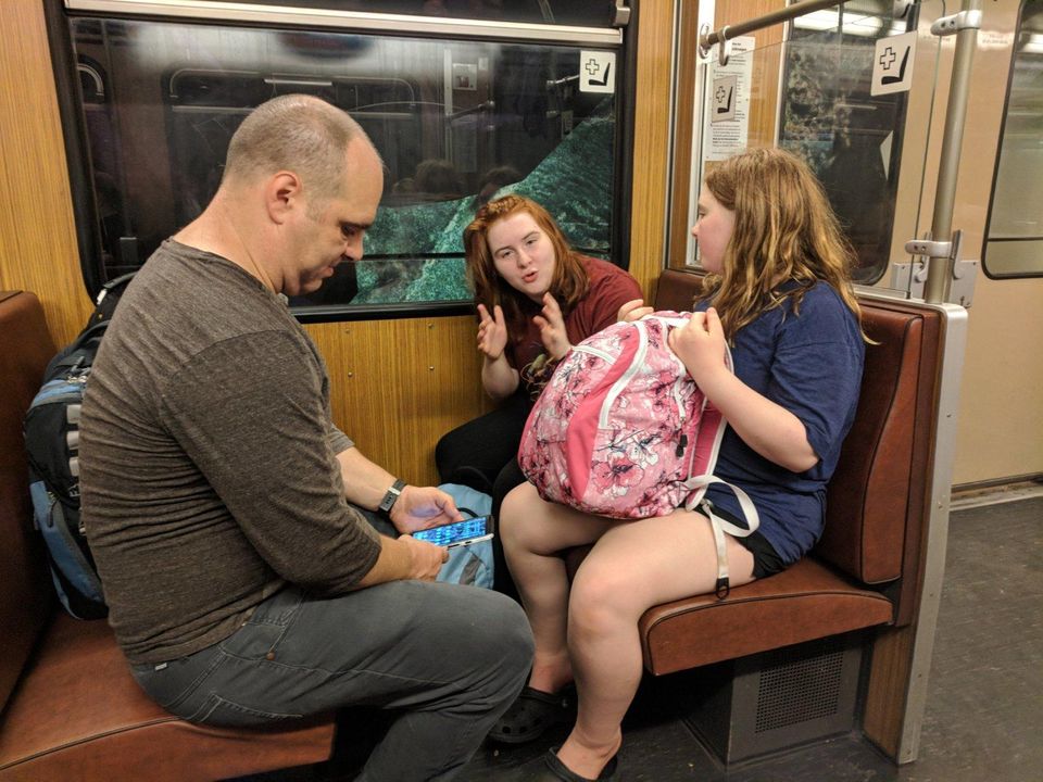 A Plane, Two Trains, No Automobiles.