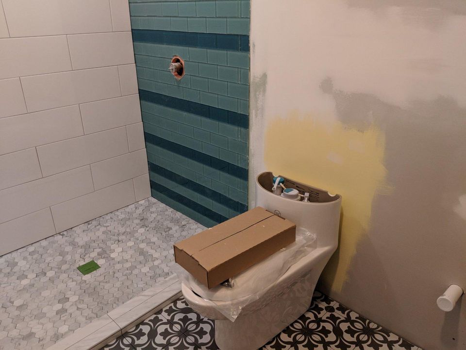 Master Bathroom Day 15