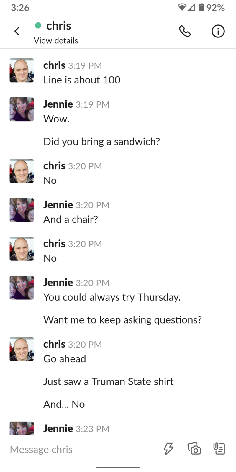 When Your Spouse Knows You Too Well...