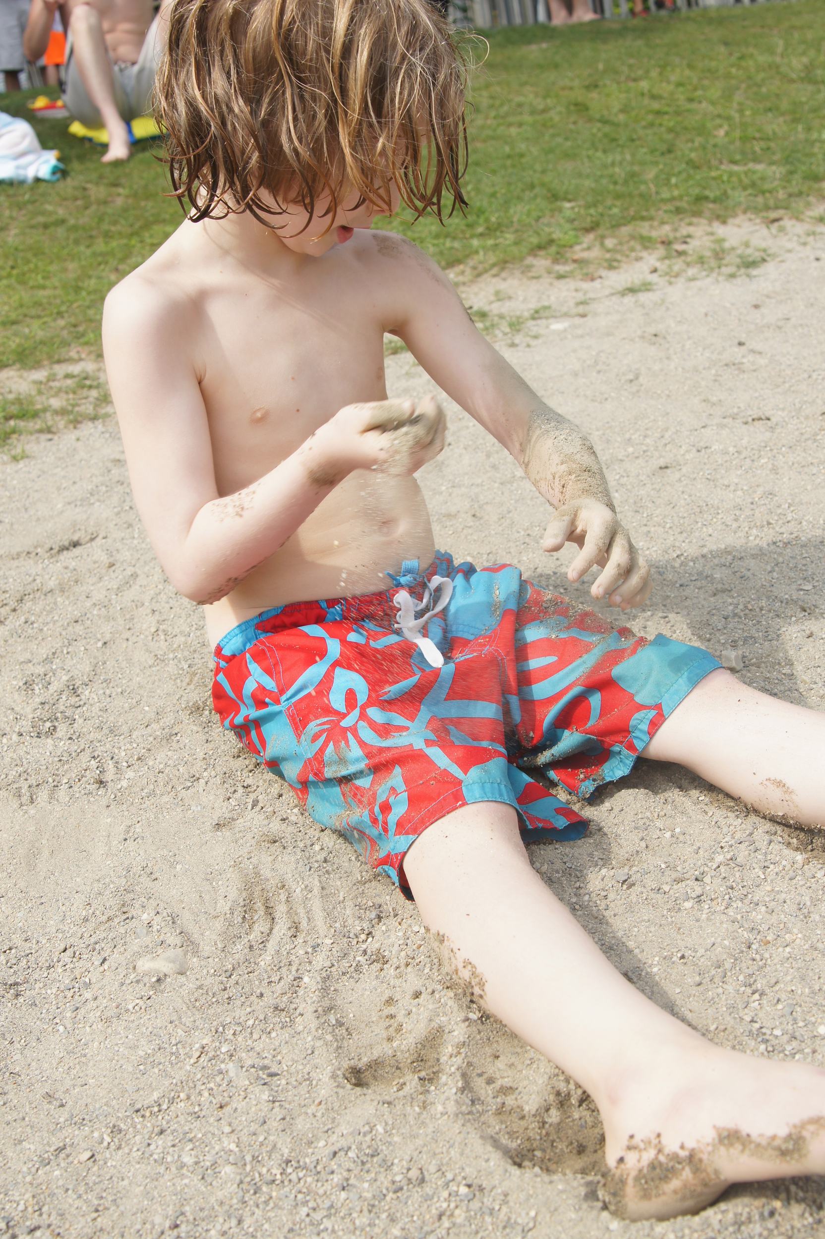 Turning himself into a sand golem.