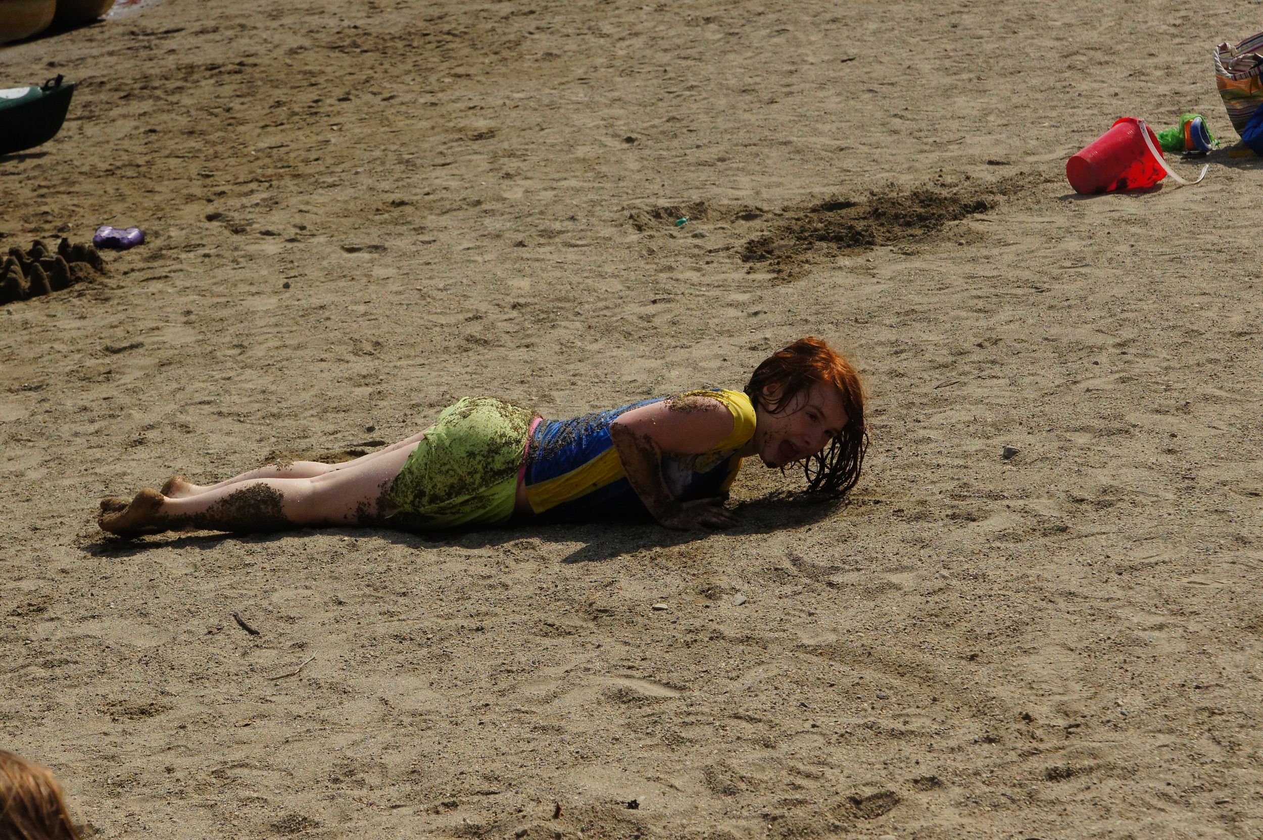 Sand angels.