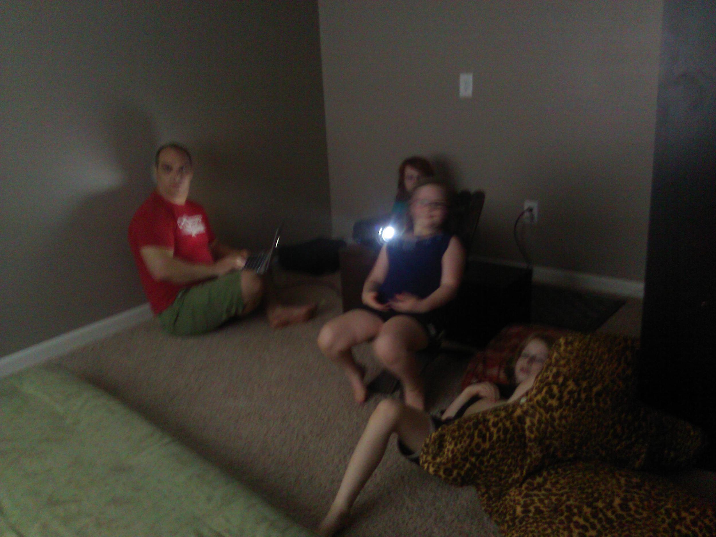 Settled in, ready to start.