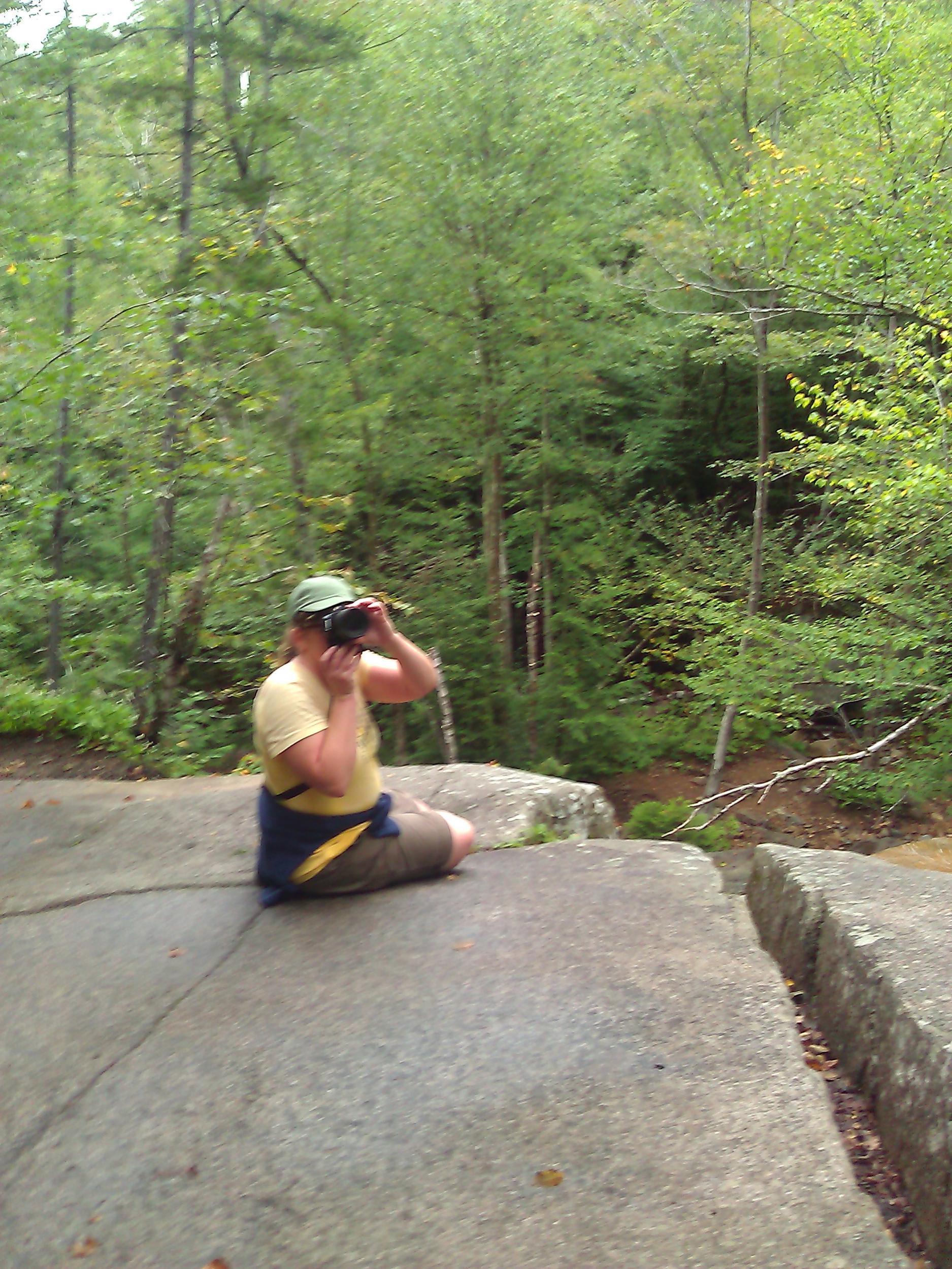 The photographer shooting pics of The Falls.