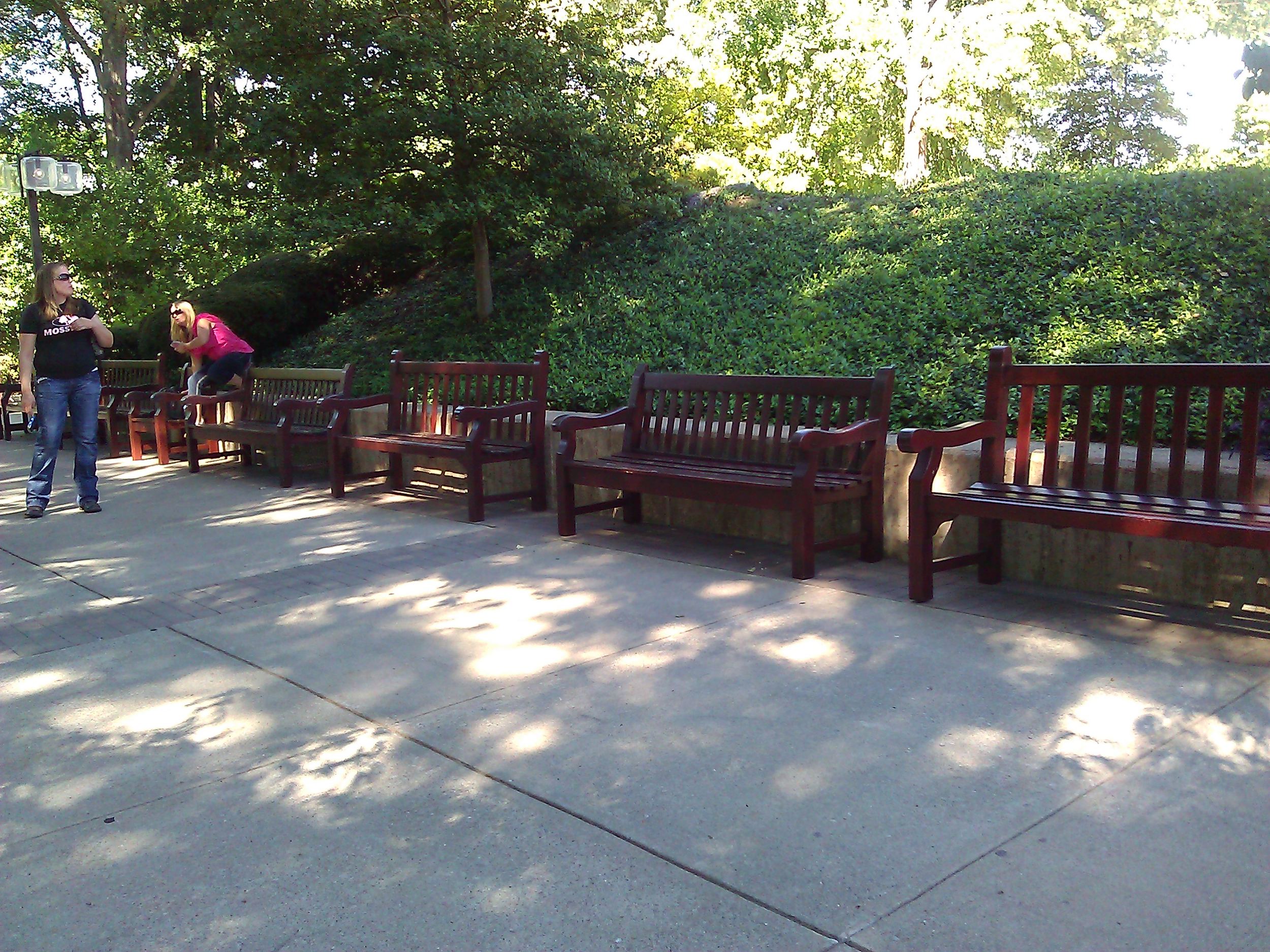 Copious benches abound outside, another example of the kindness and folksiness.