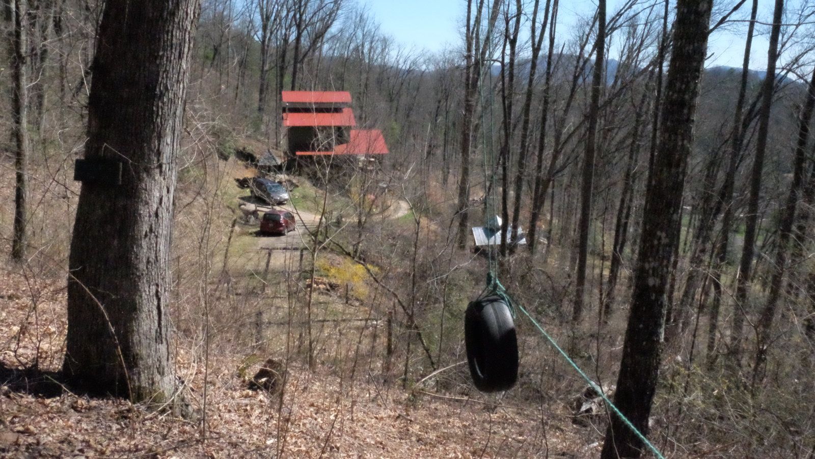 View from the swing.