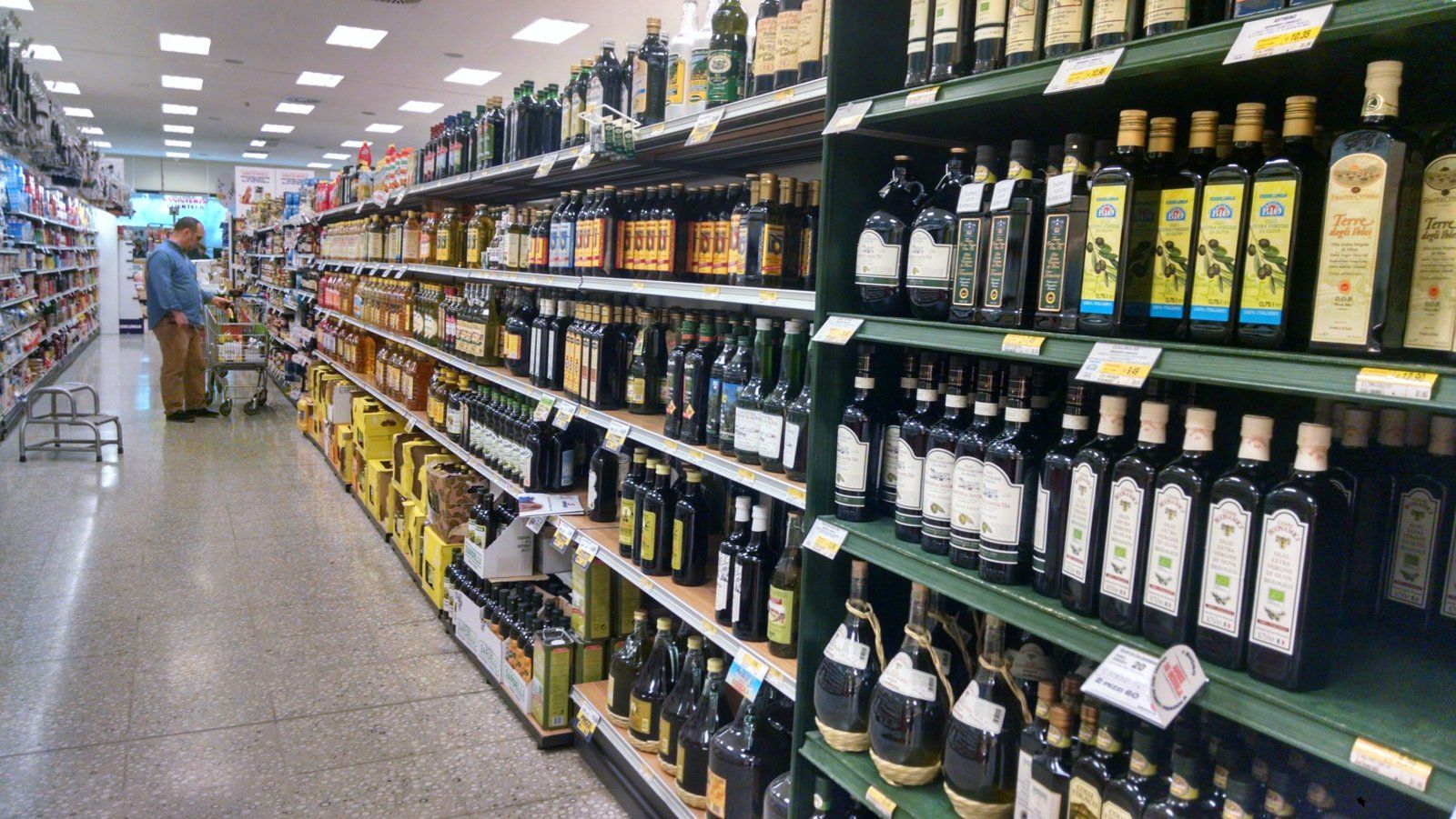 The Olive Oil section.