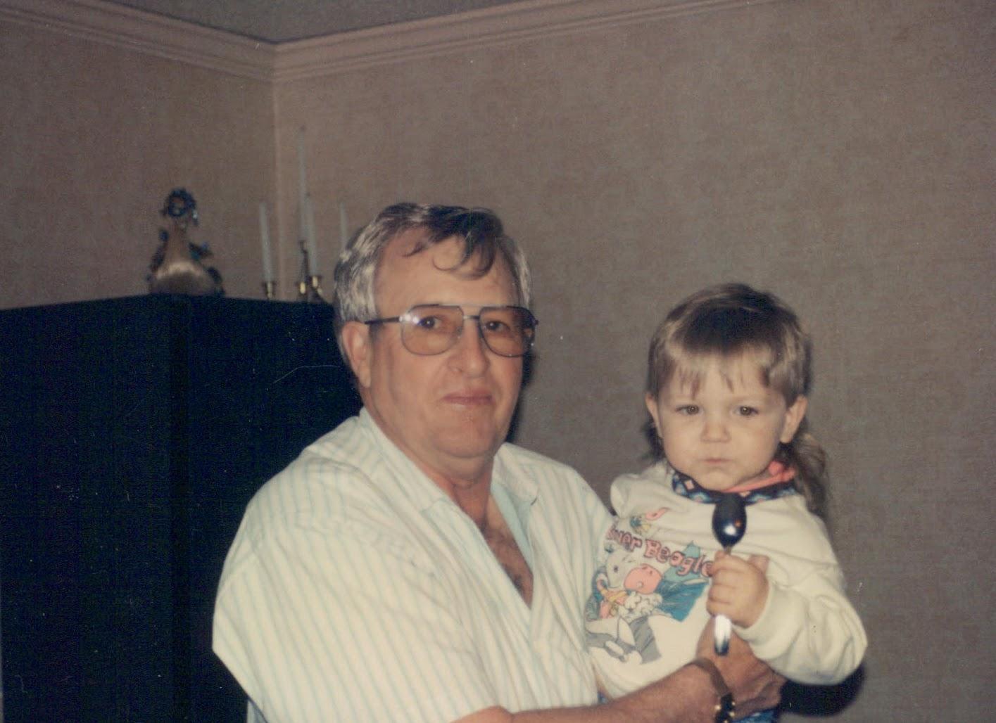 Gramps and Great-grandson Nick.