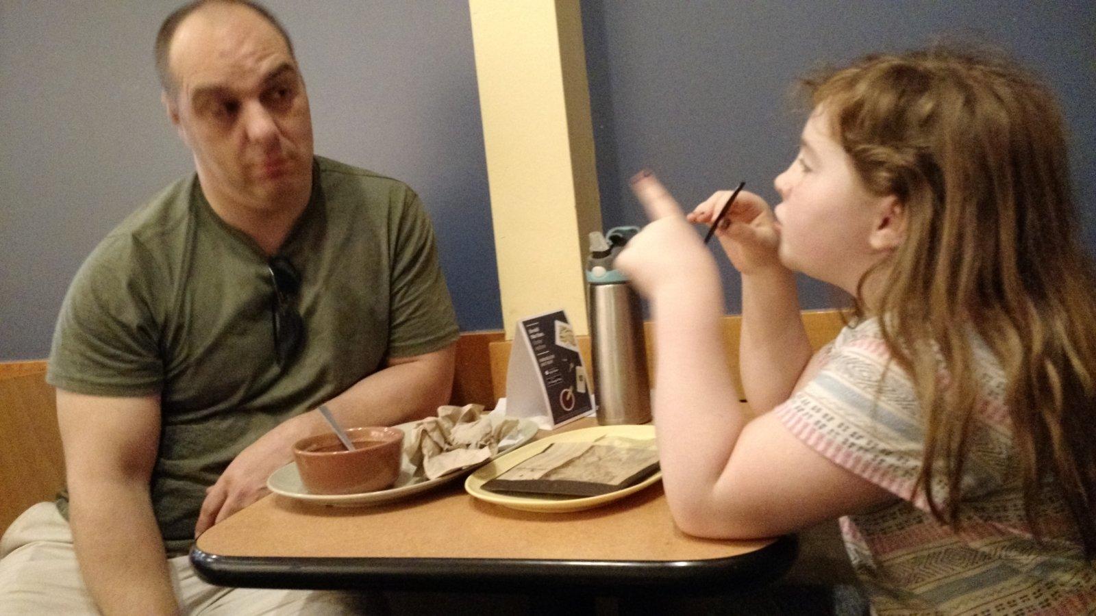 St. Louis Bread Company is a lot more fun with the kids along now.