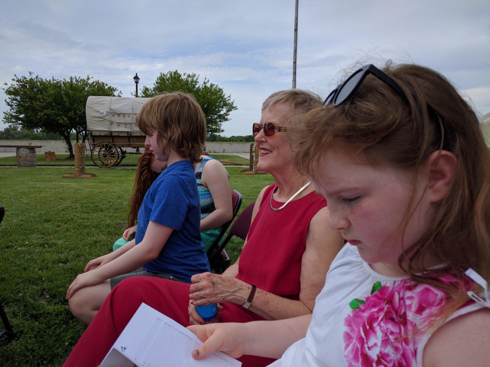 We were all so happy to see Mom. 