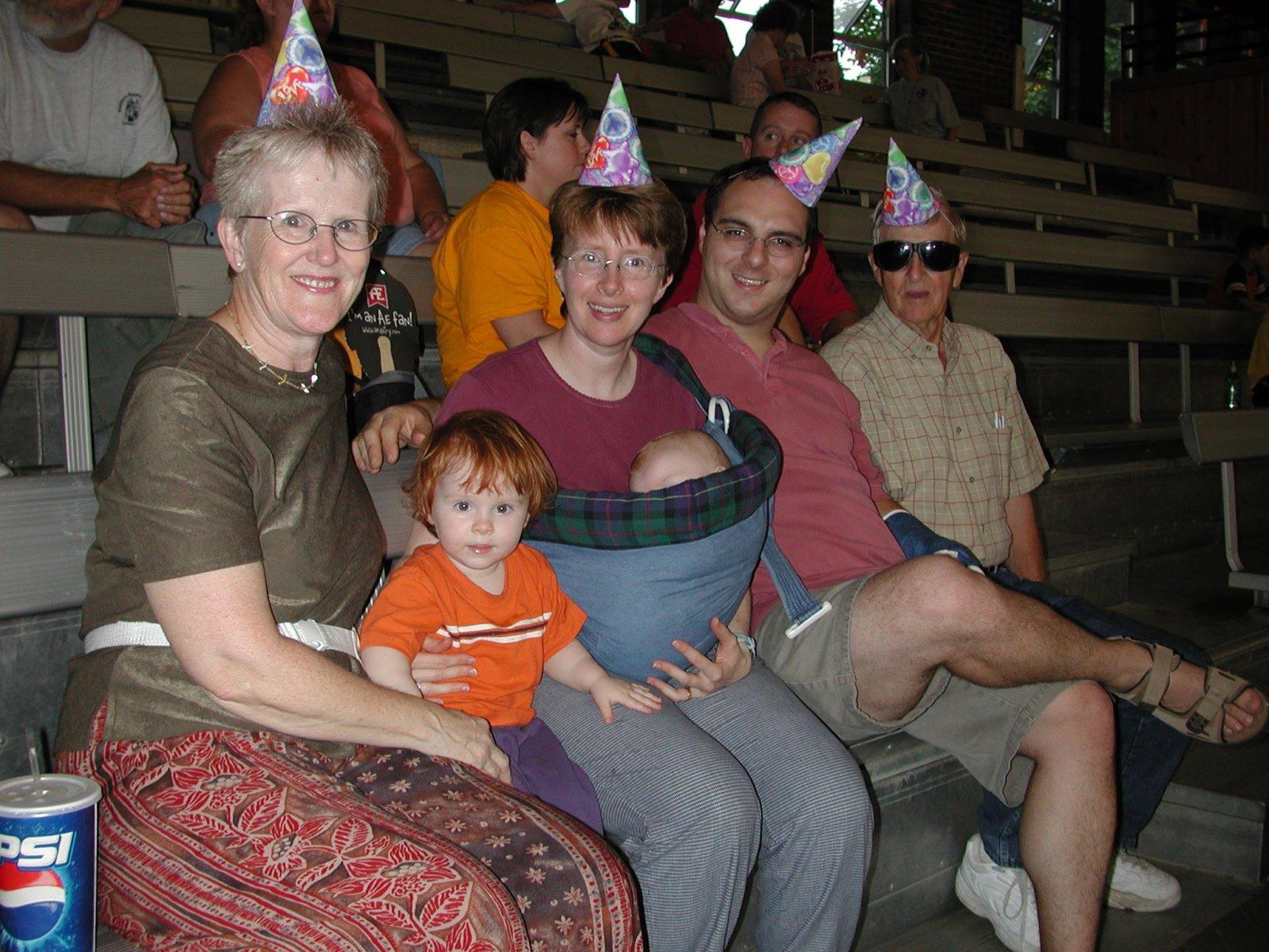 Monkey's 2nd birthday celebrated at the fair.