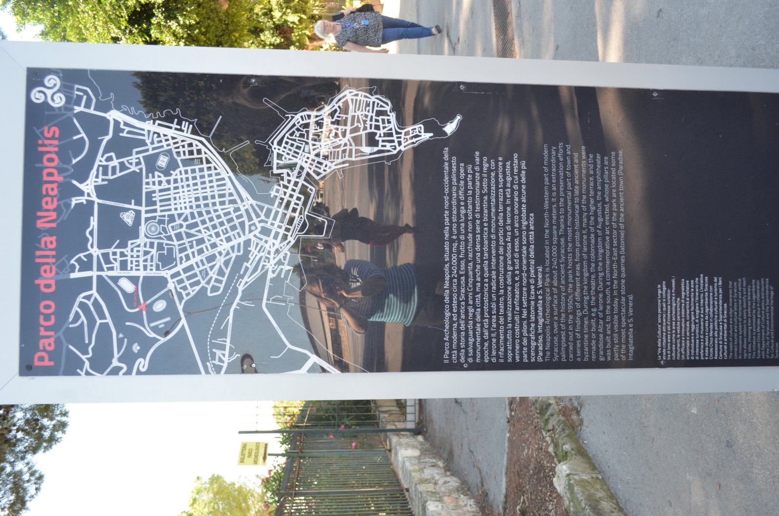 The map of the park.