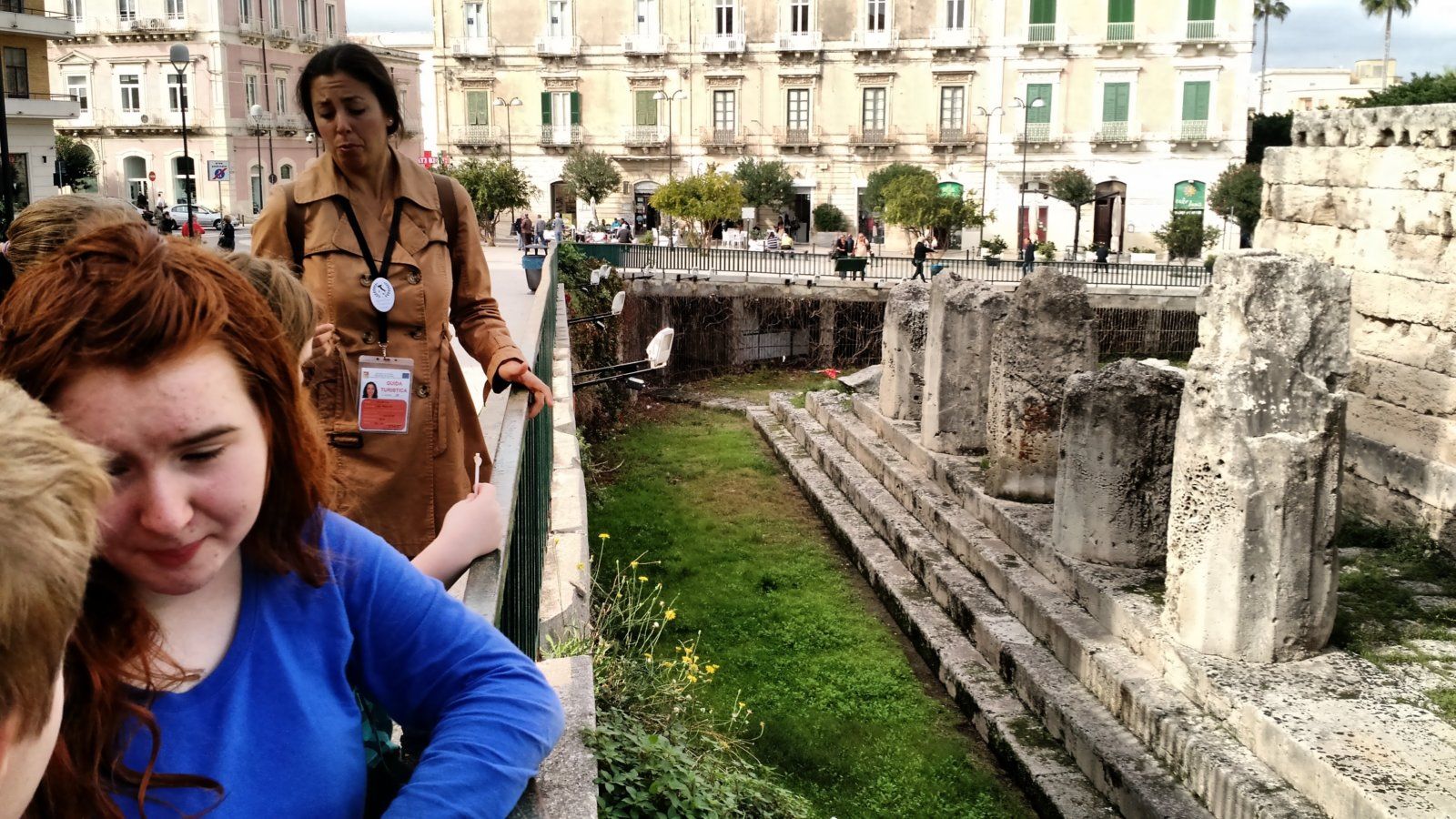 Overlooking the Temple of Apollo, built before 550 B.C.