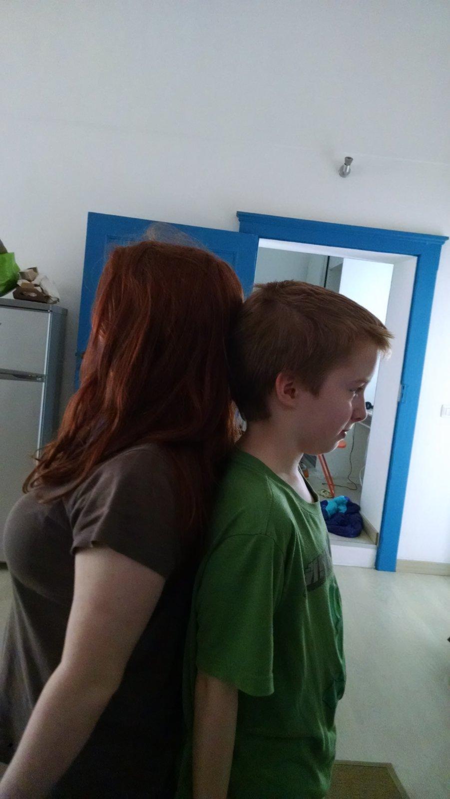 She's not taller anymore.