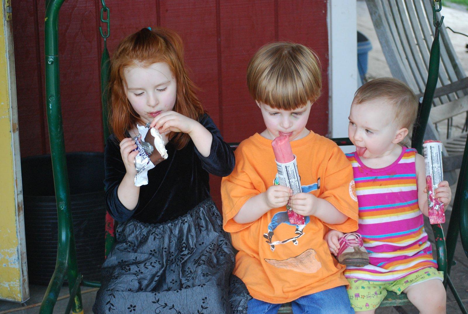 Our trips to the pumpkin patch in VA might include ice cream. (I love this picture.)