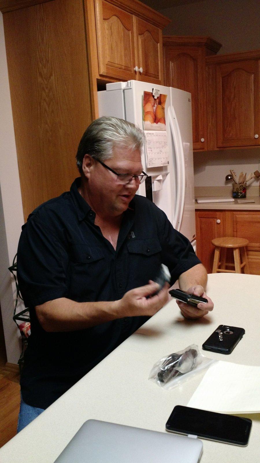 Like our dad...he still carries old school cash.