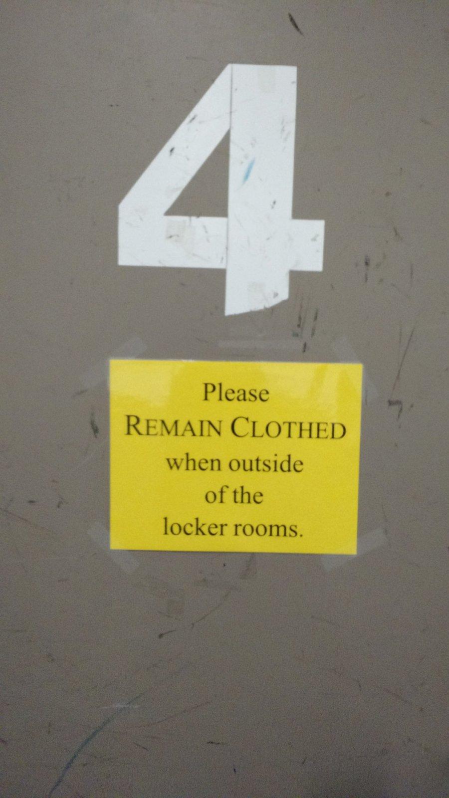 Hmmm, what led to the need for this sign?